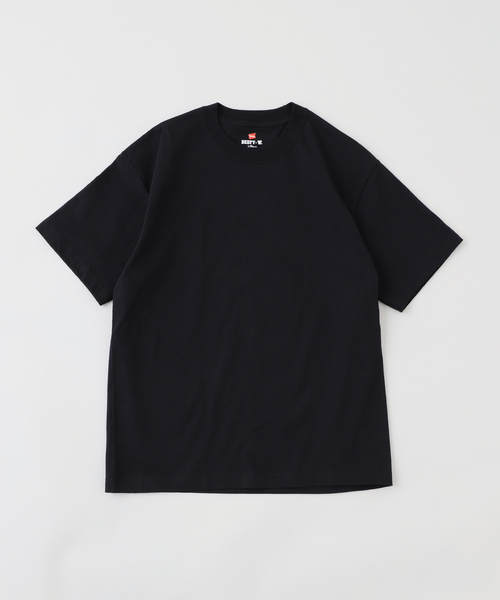 HANES(ヘインズ)の「HANES/ ヘインズ BEEFY T-SHIRT 1P(Tシャツ/カットソー・メンズ・ブラック/ホワイト・MEDIUM/LARGE)」の1枚目の写真