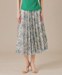 【婦人画報掲載】【BIBURY FLOWER】ドローイングカラーバイブリーフラワースカート