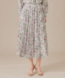 【婦人画報掲載】【BIBURY FLOWER】ドローイングカラーバイブリーフラワースカート