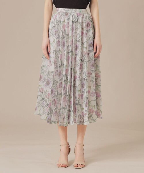 MACKINTOSH LONDON(マッキントッシュ ロンドン)の「【婦人画報掲載】【BIBURY FLOWER】ドローイングカラーバイブリーフラワースカート(スカート・レディース・ピンク系その他2/ブルー・38/36)」の9枚目の写真