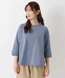 ゆったりラグラン 7分袖ムジプルオーバー