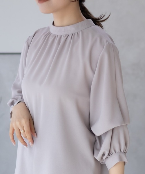 NAVY（ネイビー）の「nAvy マルチウェイブラウス（シャツ/ブラウス・レディース・ライトグレー/ブラック系その他/ベージュ・M/L）」の3枚目の写真