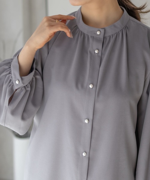 NAVY（ネイビー）の「nAvy マルチウェイブラウス（シャツ/ブラウス・レディース・ライトグレー/ブラック系その他/ベージュ・M/L）」の6枚目の写真