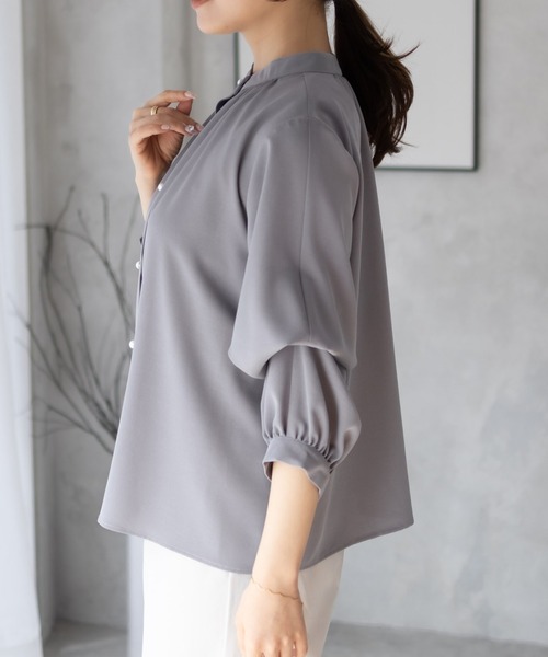 NAVY（ネイビー）の「nAvy マルチウェイブラウス（シャツ/ブラウス・レディース・ライトグレー/ブラック系その他/ベージュ・M/L）」の10枚目の写真