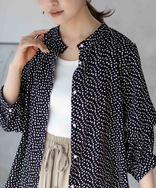 NAVY（ネイビー）の「nAvy マルチウェイブラウス（シャツ/ブラウス・レディース・ライトグレー/ブラック系その他/ベージュ・M/L）」の17枚目の写真