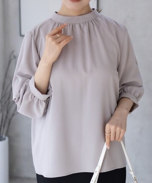 NAVY（ネイビー）の「nAvy マルチウェイブラウス（シャツ/ブラウス・レディース・ライトグレー/ブラック系その他/ベージュ・M/L）」の20枚目の写真