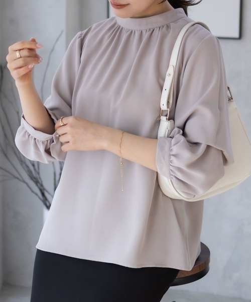 NAVY（ネイビー）の「nAvy マルチウェイブラウス（シャツ/ブラウス・レディース・ライトグレー/ブラック系その他/ベージュ・M/L）」の21枚目の写真
