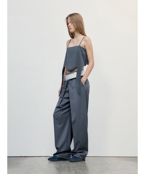 LOW CLASSIC（ロウ　クラシック）の「CLASSIC SCARF TOP（キャミソール・レディース・グレー・S）」の12枚目の写真
