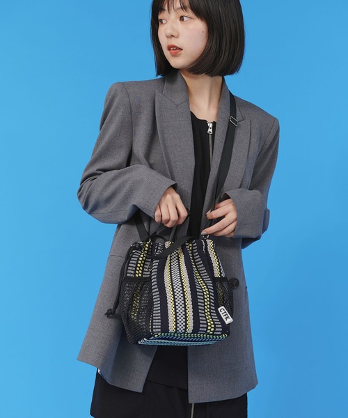 CONTROL FREAK / CTFK（コントロールフリーク）の「CONTROL FREAK / CTFK（コントロールフリーク）メッシュシート巾着（ショルダーバッグ・レディース・ブラック/レッド/ベージュ・FREE）」の17枚目の写真