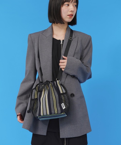 CONTROL FREAK / CTFK（コントロールフリーク）の「CONTROL FREAK / CTFK（コントロールフリーク）メッシュシート巾着（ショルダーバッグ・レディース・ブラック/レッド/ベージュ・FREE）」の18枚目の写真