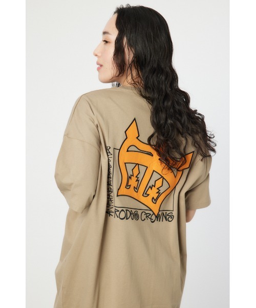 RODEO CROWNS WIDE BOWL(ロデオクラウンズワイドボウル)の「Tagging Big Crownワンピース(ワンピース・レディース・オフホワイト/ブラック/クリアレッド/ライトカーキ・FREE)」の18枚目の写真