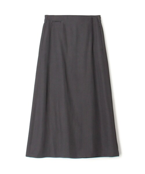 GALERIE VIE(ギャルリー ヴィー)の「シルキートリコチン Aラインスカート(スカート・レディース・ベージュ/チャコールグレー・36/32)」の2枚目の写真