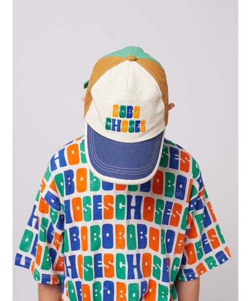 BOBO CHOSES（ボボショーズ）の「Bobo Choses color block cap（キャップ・キッズ・ネイビー・52/54）」の2枚目の写真