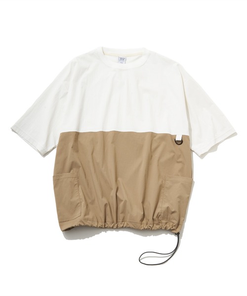 NO NEED(ノーニード)の「キャリーポケットT(Tシャツ/カットソー・メンズ・ブラック/ホワイト・L/M)」の1枚目の写真