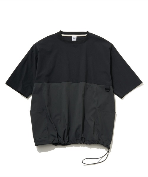 NO NEED(ノーニード)の「キャリーポケットT(Tシャツ/カットソー・メンズ・ブラック/ホワイト・L/M)」の2枚目の写真