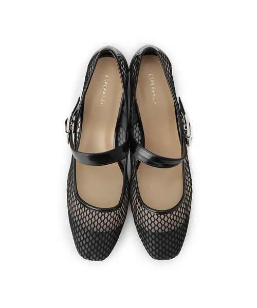 ESPERANZA(エスペランサ)の「メッシュフラットパンプス(パンプス・レディース・ブラック/シルバー・M/S/LL/L)」の7枚目の写真