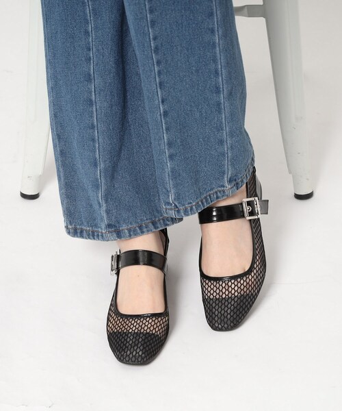 ESPERANZA(エスペランサ)の「メッシュフラットパンプス(パンプス・レディース・ブラック/シルバー・M/S/LL/L)」の15枚目の写真