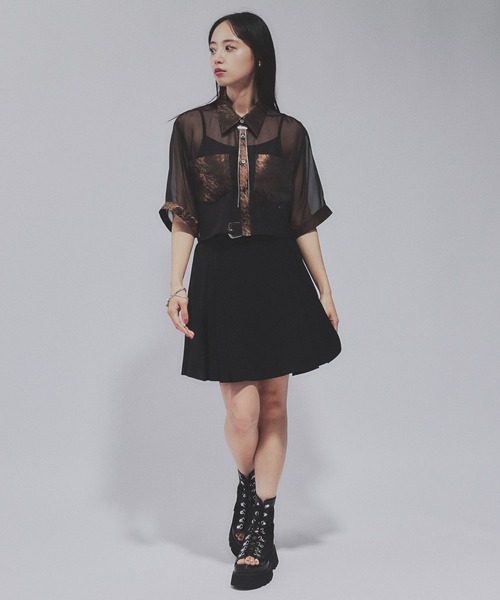 セール】ジャガードキリカエショートシャツ(HARE)（シャツ