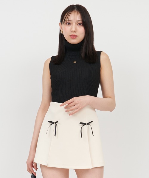 ROYAL PARTY(ロイヤルパーティー)の「プレートニットチャーム付ノースリーブハイネックラメニットトップス(ニット/セーター・レディース・ブラック/ブルー/ピンク・FREE)」の21枚目の写真