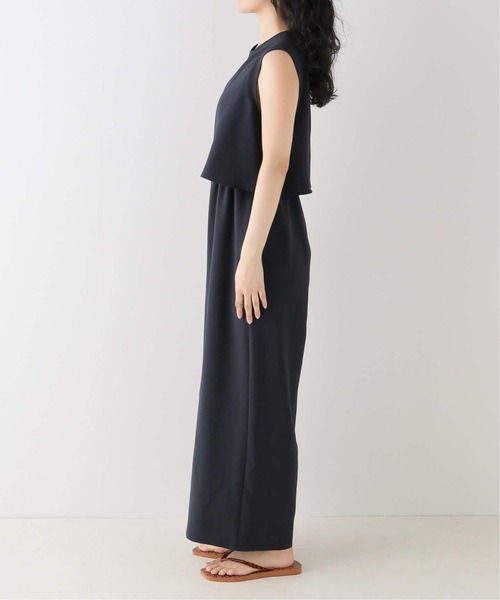 追加》ダブルクレープスリーブレスオールインワン2（つなぎ