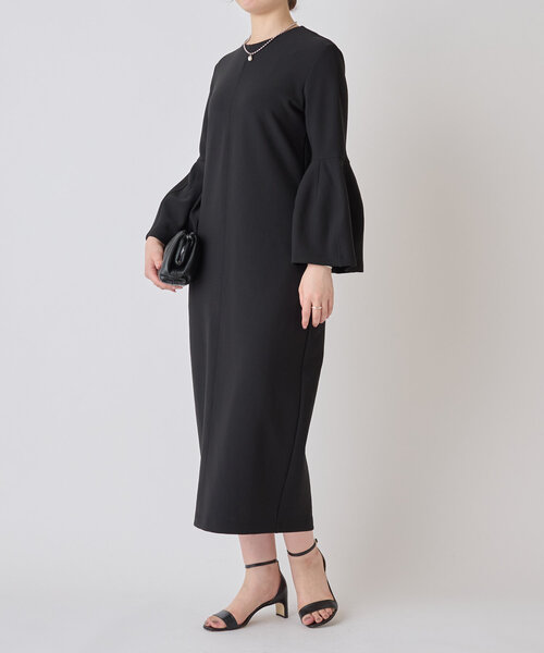 LIVETART（リヴェタート）の「ベルスリーブワンピース（ワンピース・レディース・アイボリー/ブラック・FREE）」の14枚目の写真