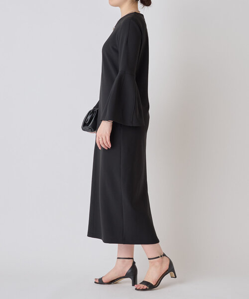 LIVETART（リヴェタート）の「ベルスリーブワンピース（ワンピース・レディース・アイボリー/ブラック・FREE）」の13枚目の写真