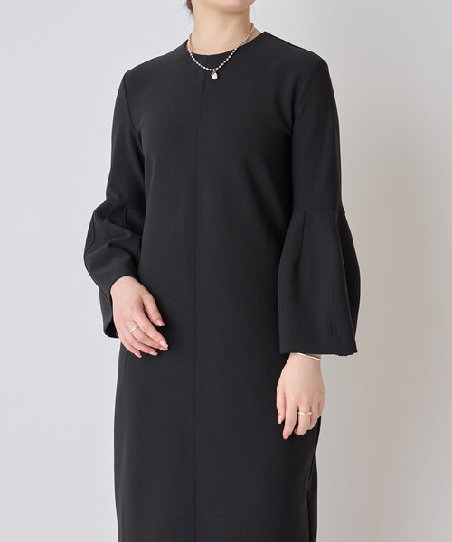 LIVETART（リヴェタート）の「ベルスリーブワンピース（ワンピース・レディース・アイボリー/ブラック・FREE）」の9枚目の写真