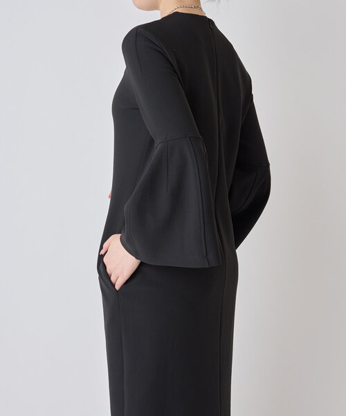 LIVETART（リヴェタート）の「ベルスリーブワンピース（ワンピース・レディース・アイボリー/ブラック・FREE）」の8枚目の写真