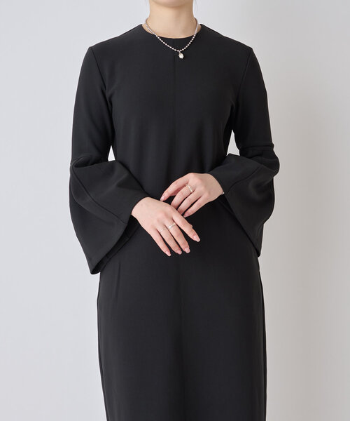 LIVETART（リヴェタート）の「ベルスリーブワンピース（ワンピース・レディース・アイボリー/ブラック・FREE）」の7枚目の写真