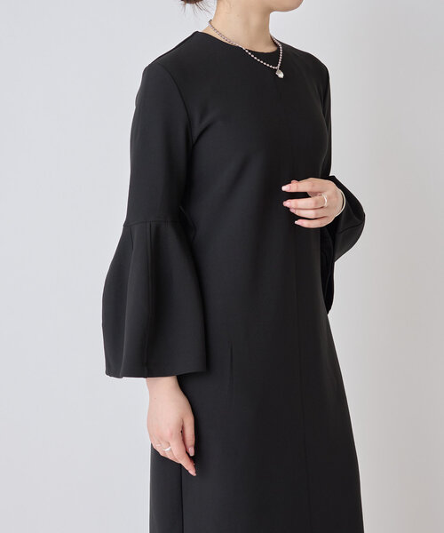 LIVETART（リヴェタート）の「ベルスリーブワンピース（ワンピース・レディース・アイボリー/ブラック・FREE）」の6枚目の写真