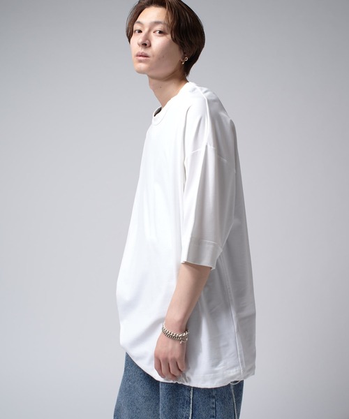 Lui's（ルイス）の「SHINE ビッグTシャツ（Tシャツ/カットソー・メンズ・ホワイト/グレー/チャコールグレー/ブラック・FREE）」の11枚目の写真