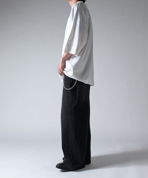 Lui's（ルイス）の「SHINE ビッグTシャツ（Tシャツ/カットソー・メンズ・ホワイト/グレー/チャコールグレー/ブラック・FREE）」の7枚目の写真