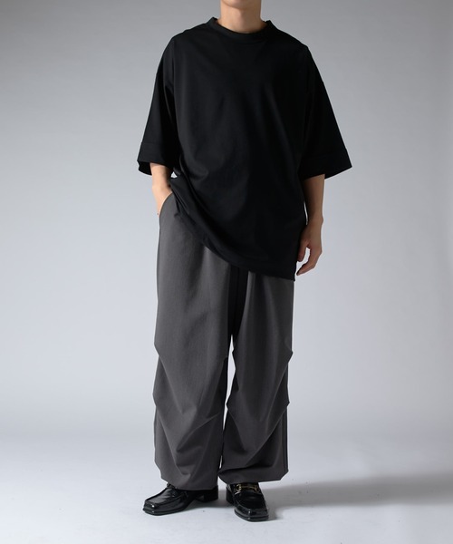 Lui's（ルイス）の「SHINE ビッグTシャツ（Tシャツ/カットソー・メンズ・ホワイト/グレー/チャコールグレー/ブラック・FREE）」の19枚目の写真