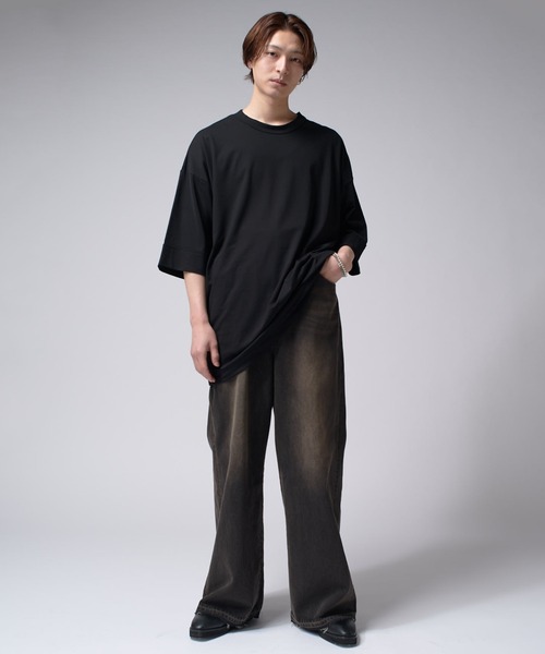 LUI’S◆ビッグシルエットシャツ/FREE/コットン/BLK/LU17Q00400340100 中古・古着通販Lui\u0027s (ルイス) サイドスリットビッグシルエット