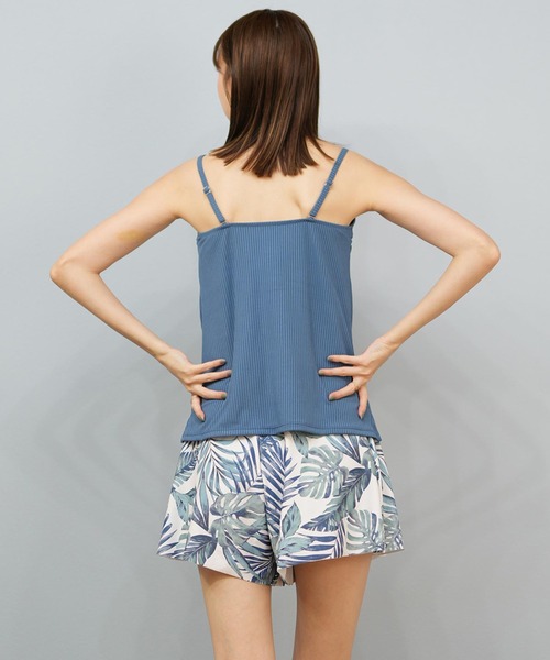 Beach Queen/ビーチクイーン 水着 4点セット タンキニ リブ