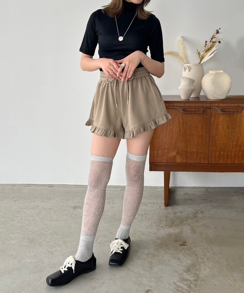 Jewelobe(ジュエローブ)の「スクエアトゥバレエコアシューズ(バレエシューズ・レディース・ブラック/シルバー・XL/L/M/S)」の18枚目の写真