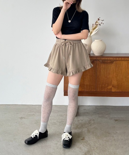 Jewelobe(ジュエローブ)の「スクエアトゥバレエコアシューズ(バレエシューズ・レディース・ブラック/シルバー・XL/L/M/S)」の19枚目の写真