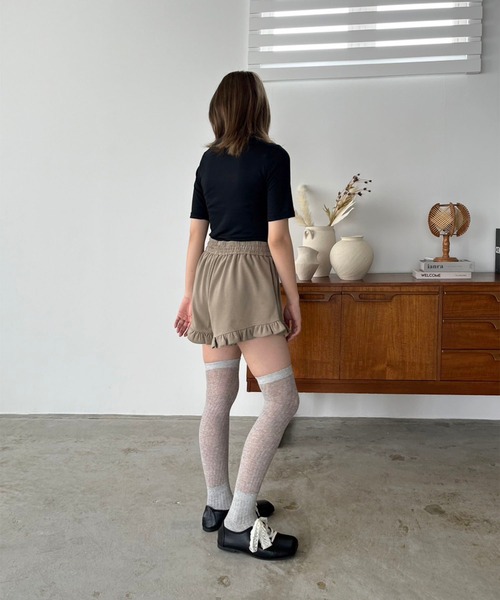 Jewelobe(ジュエローブ)の「スクエアトゥバレエコアシューズ(バレエシューズ・レディース・ブラック/シルバー・XL/L/M/S)」の20枚目の写真