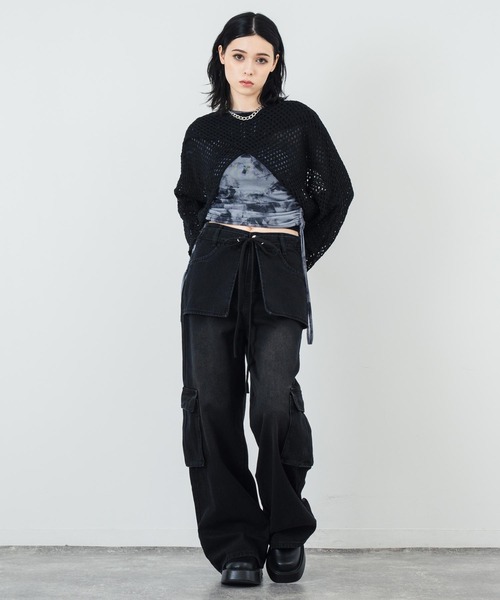 ANAP(アナップ)の「ニュアンス ペイント シアー トップス(Tシャツ/カットソー・レディース・ブラウン/グレー・FREE)」の20枚目の写真