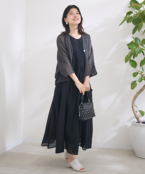 KATHARINE ROSS（キャサリンロス）の「【KATHARINE ROSS】スモッキングコットンワンピース（ワンピース・レディース・ブルー/ブラック/レッド・MEDIUM）」の6枚目の写真