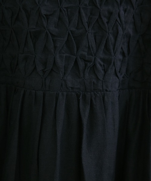 KATHARINE ROSS（キャサリンロス）の「【KATHARINE ROSS】スモッキングコットンワンピース（ワンピース・レディース・ブルー/ブラック/レッド・MEDIUM）」の7枚目の写真