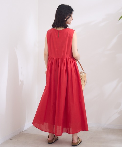 KATHARINE ROSS（キャサリンロス）の「【KATHARINE ROSS】スモッキングコットンワンピース（ワンピース・レディース・ブルー/ブラック/レッド・MEDIUM）」の11枚目の写真