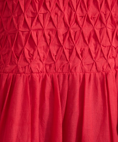 KATHARINE ROSS（キャサリンロス）の「【KATHARINE ROSS】スモッキングコットンワンピース（ワンピース・レディース・ブルー/ブラック/レッド・MEDIUM）」の13枚目の写真