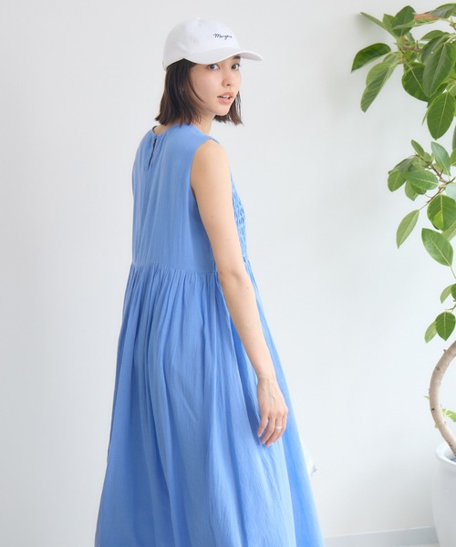 KATHARINE ROSS（キャサリンロス）の「【KATHARINE ROSS】スモッキングコットンワンピース（ワンピース・レディース・ブルー/ブラック/レッド・MEDIUM）」の21枚目の写真