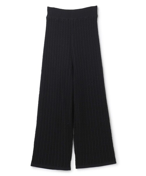 uncrave(アンクレイヴ)の「シースルーケーブルニット パンツ(その他パンツ・レディース・ブラック系/ダークグリーン系/ホワイト系/ブラウン系・F)」の13枚目の写真