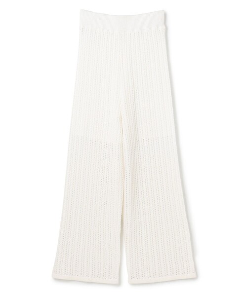 uncrave(アンクレイヴ)の「シースルーケーブルニット パンツ(その他パンツ・レディース・ブラック系/ダークグリーン系/ホワイト系/ブラウン系・F)」の14枚目の写真