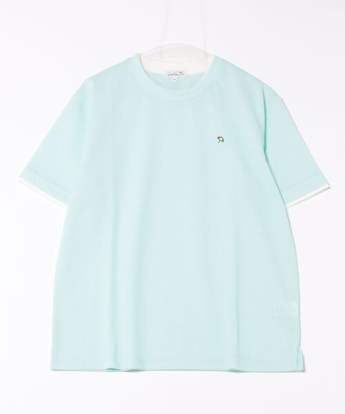 Arnold Palmer(アーノルドパーマー)の「シャンブレー鹿の子 フェイクレイヤード Tシャツ(Tシャツ/カットソー・メンズ・スカイブルー/ライラック/ネイビー・M/L/LL)」の15枚目の写真