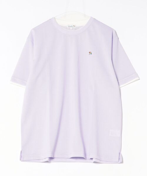 Arnold Palmer(アーノルドパーマー)の「シャンブレー鹿の子 フェイクレイヤード Tシャツ(Tシャツ/カットソー・メンズ・スカイブルー/ライラック/ネイビー・M/L/LL)」の17枚目の写真