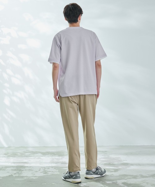 Arnold Palmer(アーノルドパーマー)の「シャンブレー鹿の子 フェイクレイヤード Tシャツ(Tシャツ/カットソー・メンズ・スカイブルー/ライラック/ネイビー・M/L/LL)」の8枚目の写真