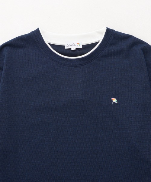 Arnold Palmer(アーノルドパーマー)の「シャンブレー鹿の子 フェイクレイヤード Tシャツ(Tシャツ/カットソー・メンズ・スカイブルー/ライラック/ネイビー・M/L/LL)」の10枚目の写真